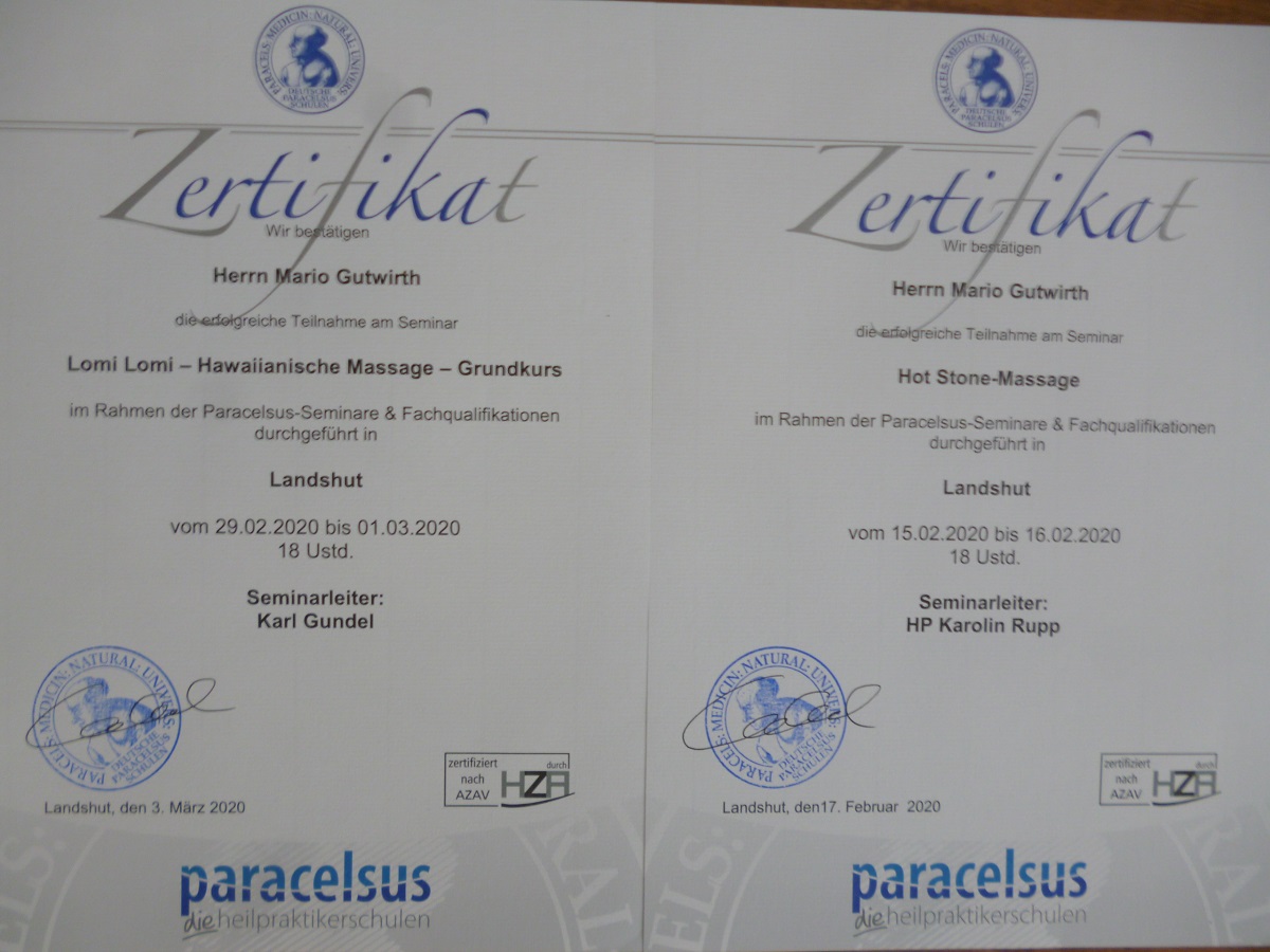 Zertifikate